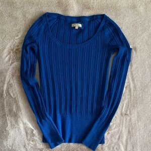 Old Navy Vibrant Blue Ribbed Sweater